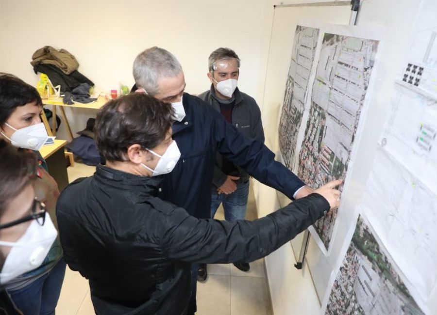 Ferraresi y Kicillof analizaron la recuperación de planes de vivienda en territorio bonaerense