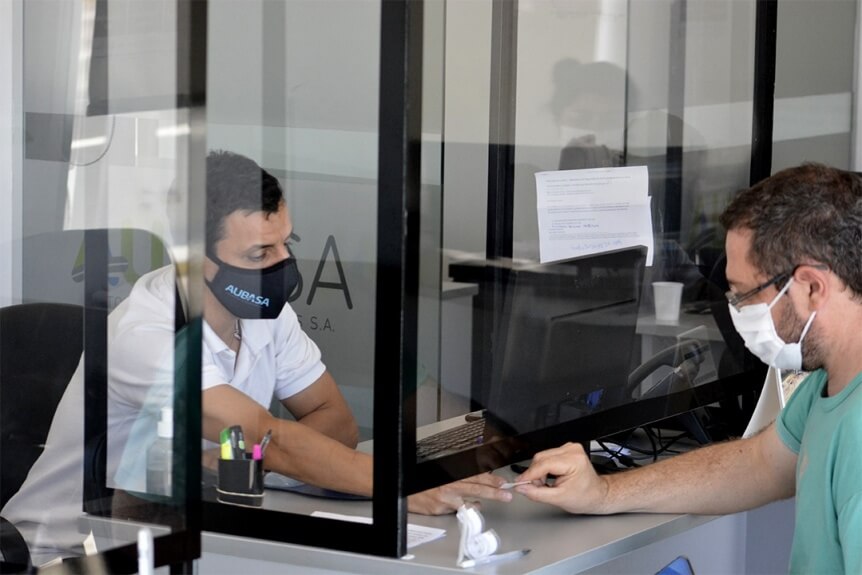 Aubasa reanudó la atención presencial en Dock Sud, Hudson y Mar del Plata
