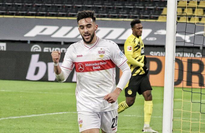 Nicolás González volvió y aportó un gol en la goleada del Stuttgart ante Borussia Dortmund