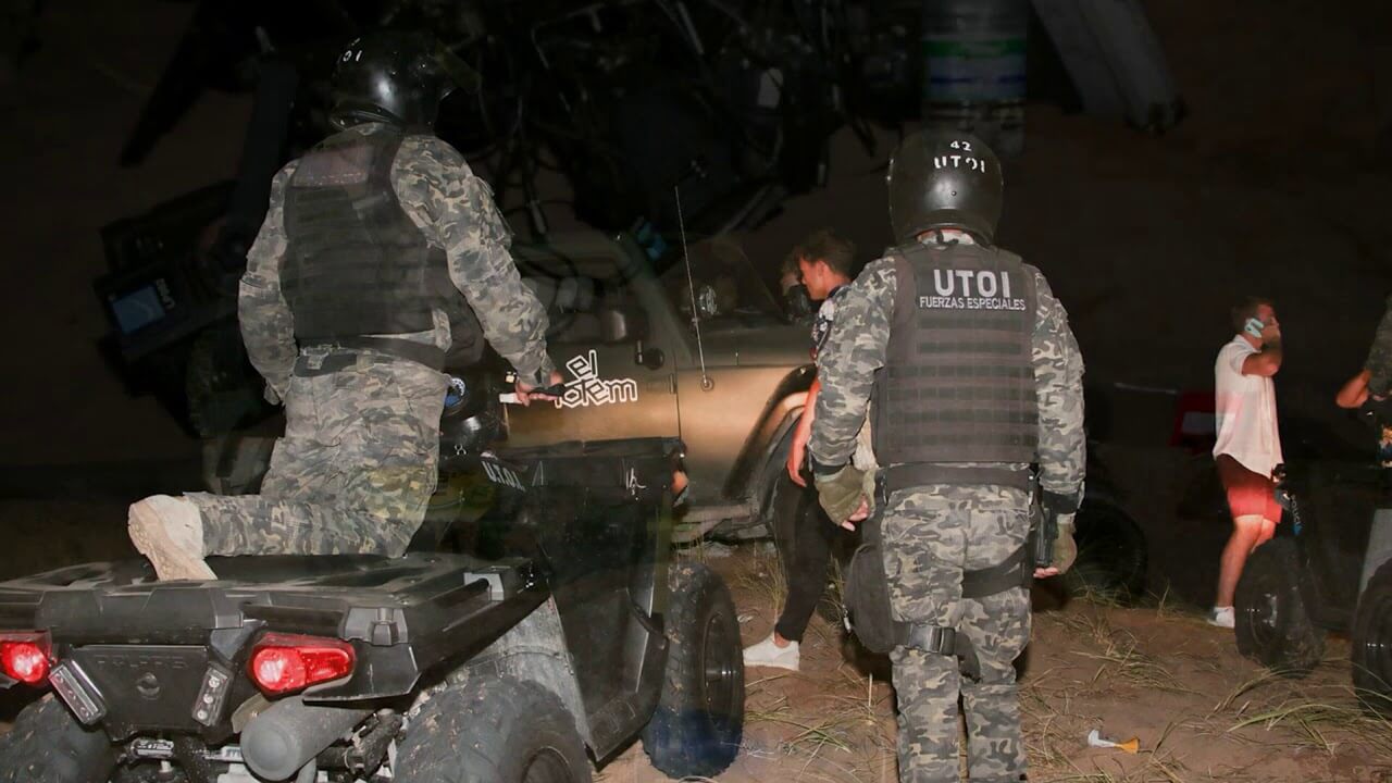 Desactivan una fiesta con cerca de 2.000 personas en una playa del partido de La Costa