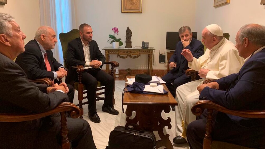 Guzmán se reunió 45 minutos con el papa Francisco en el Vaticano