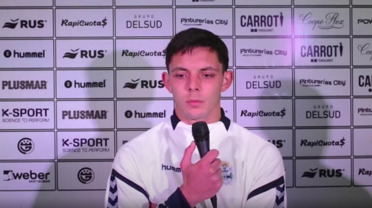 Guillermo Fratta brindó su primera conferencia de prensa como jugador Tripero
