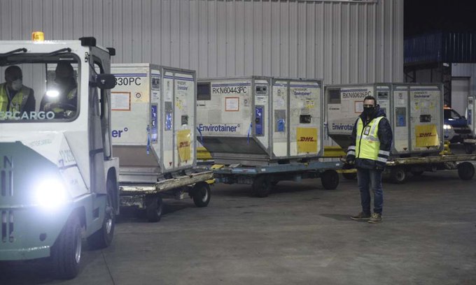 Llegaron más de 1,9 millones de vacunas en las últimas horas y se sumarán al Plan de Vacunación
