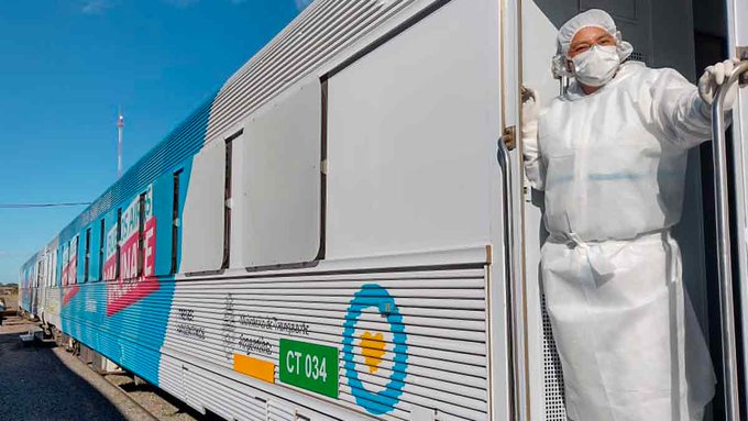 El Tren Sanitario inicia su cuarto tramo en la provincia de Buenos Aires