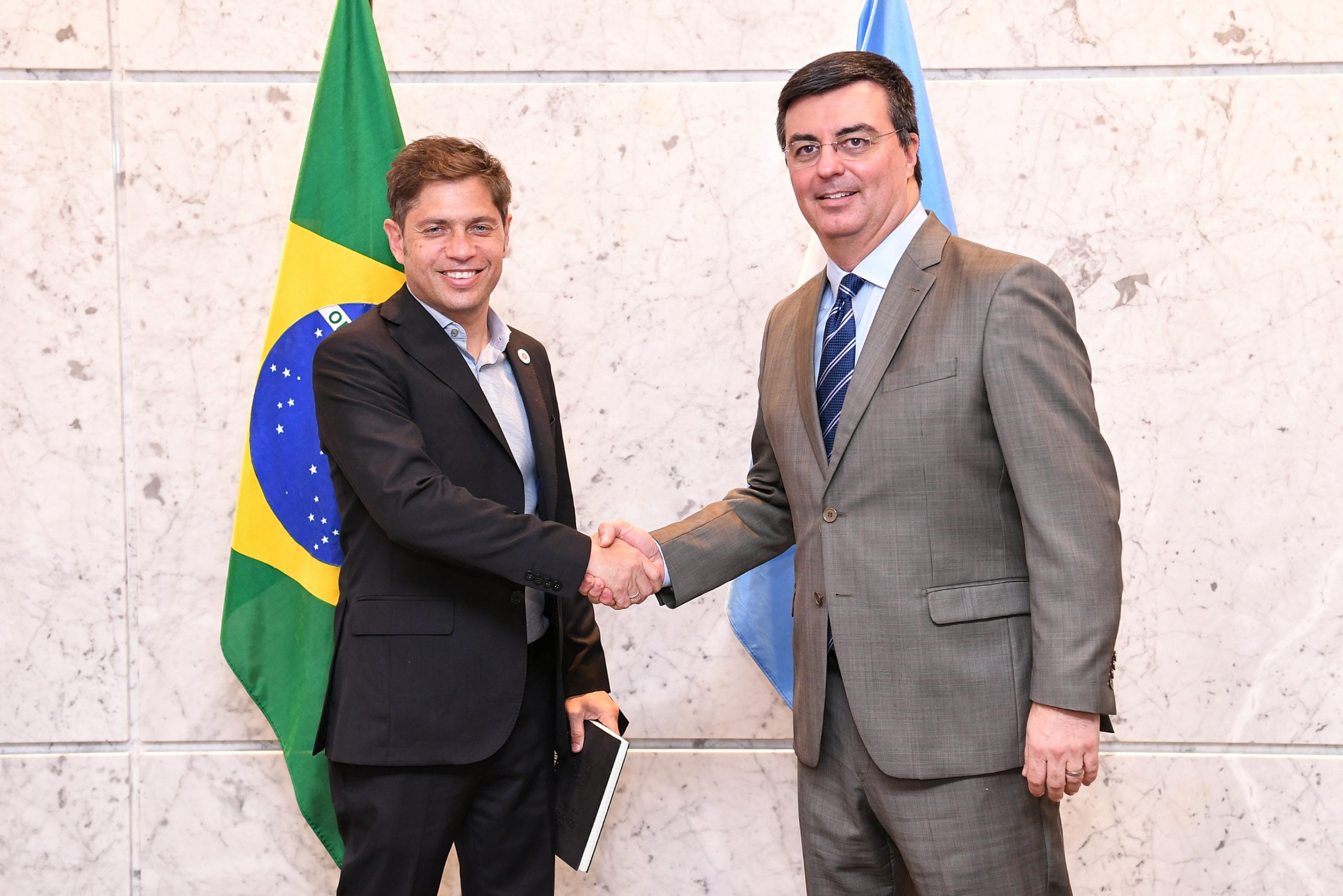 Kicillof encabezó una reunión con más de 70 empresarios en Brasil
