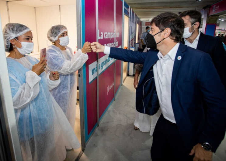 Kicillof hará anuncios en La Plata sobre la campaña de vacunación