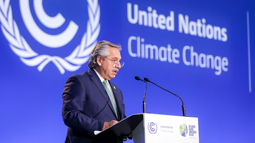 El Presidente expuso ante la COP26 su propuesta de "canje de deuda por acción climática"
