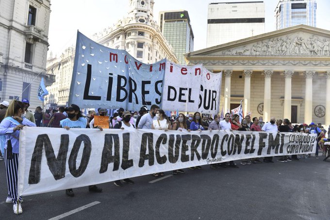 Organizaciones de izquierda se movilizaron a Plaza de Mayo