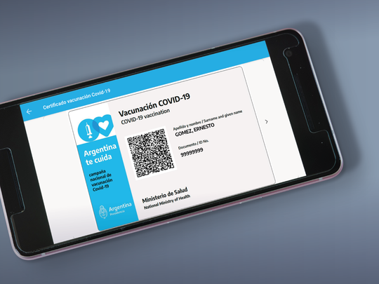 Habilitan la descarga del certificado digital de vacunación