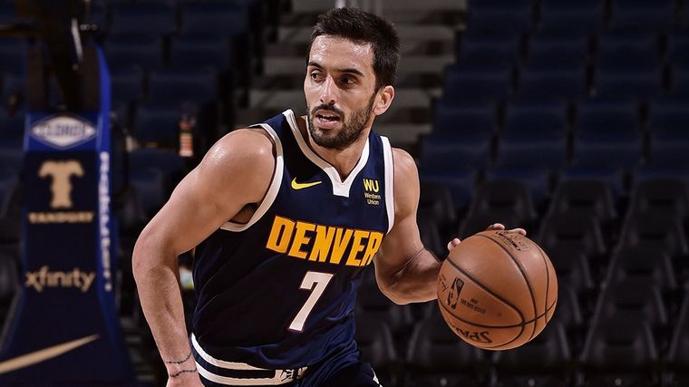 Campazzo sumó 18 puntos en el triunfo de los Nuggets