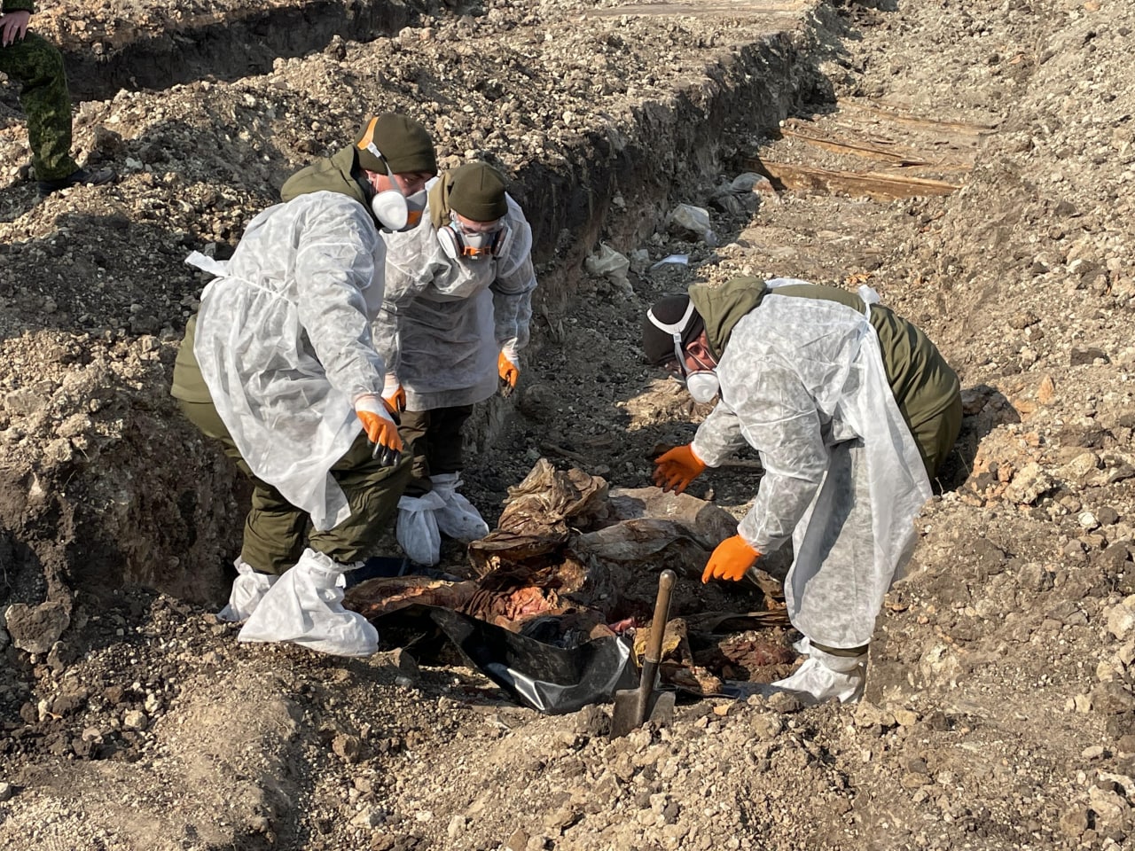 Rusia acusó a Ucrania de realizar un genocidio y difundió imágenes como prueba