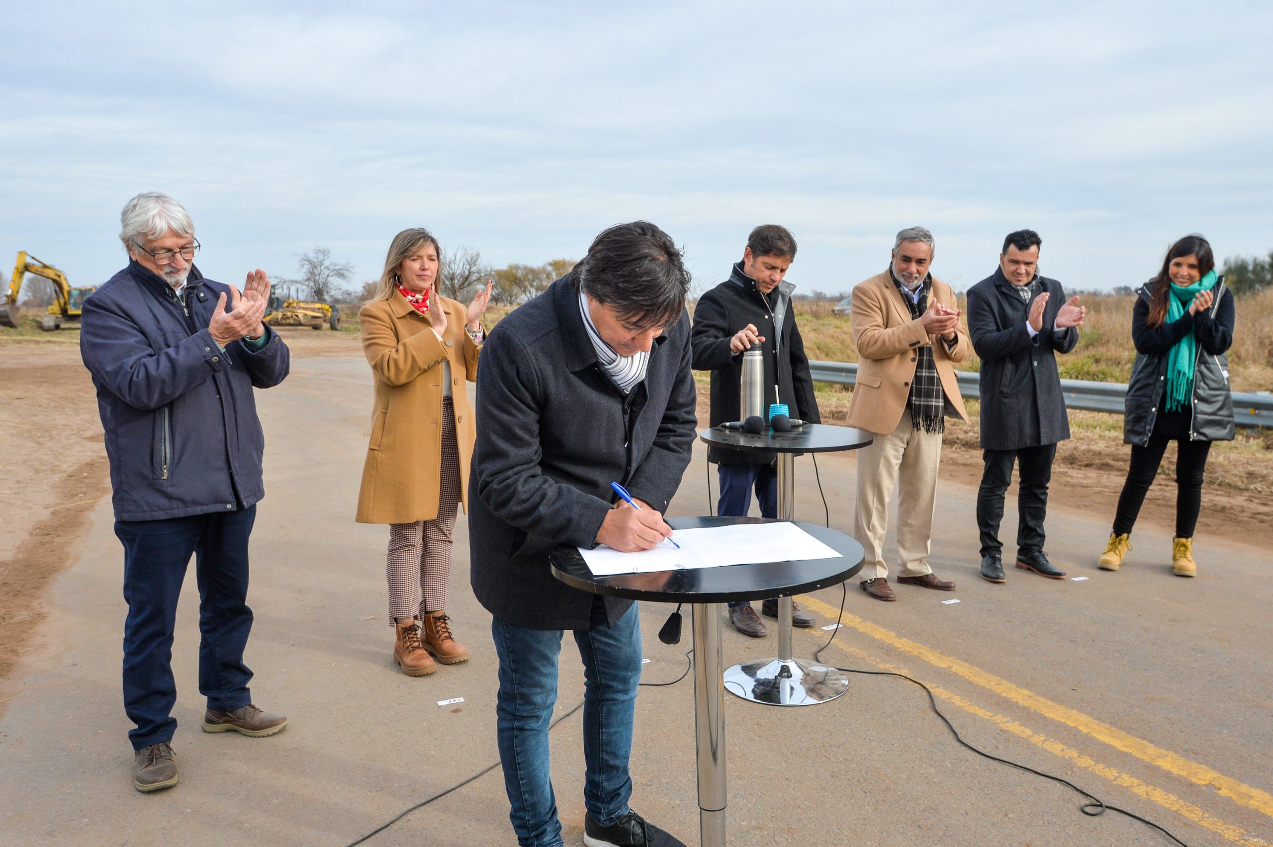 Comenzaron las obras que completarán la pavimentación de la Ruta del Cereal