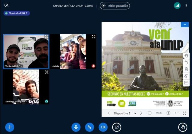 La UNLP lleva a cabo charlas virtuales para vincularse con los ingresantes 2023