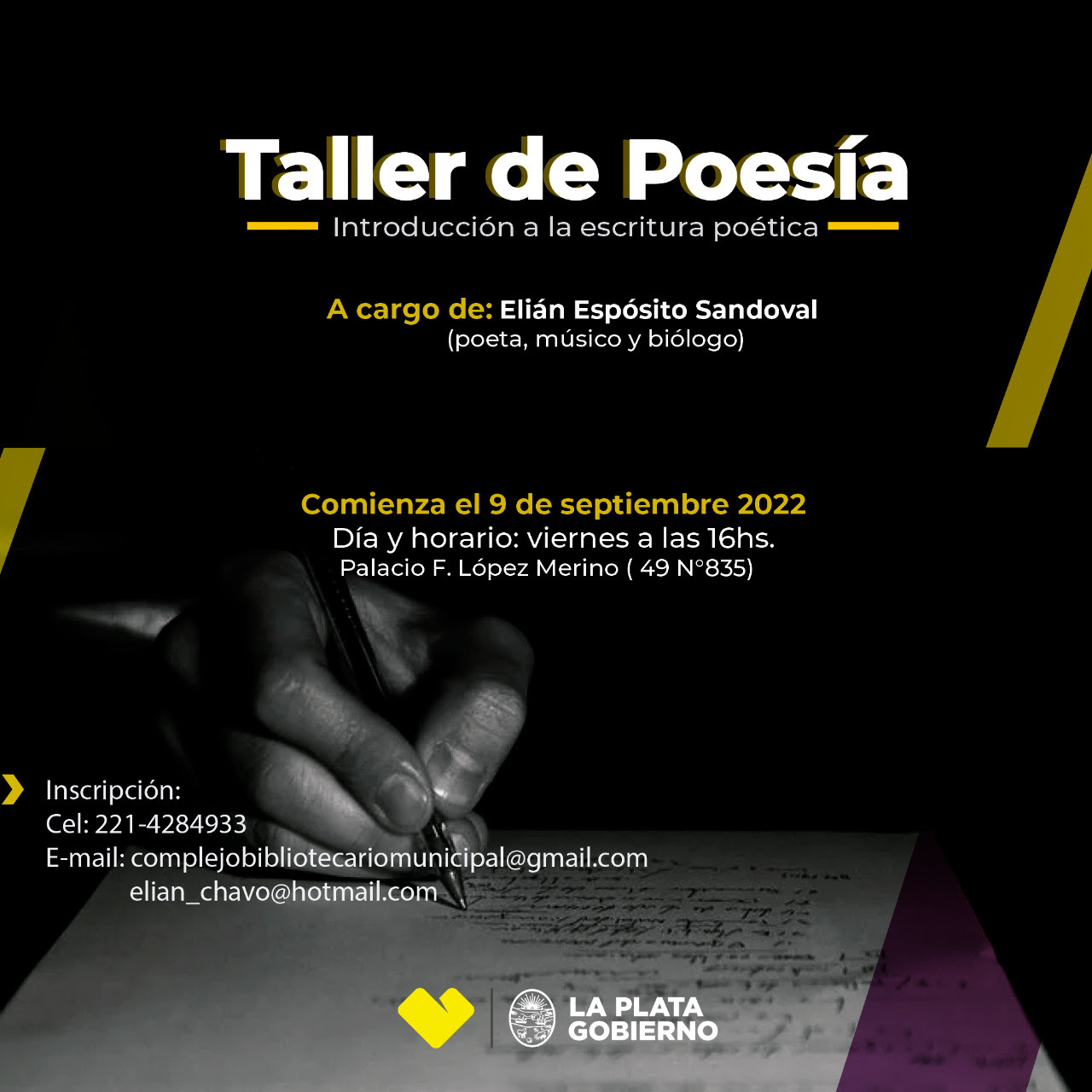 El Municipio llevará a cabo un curso de técnicas poéticas en el Palacio López Merino