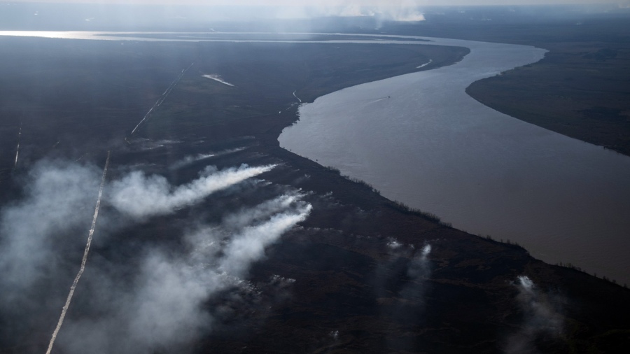 Rosario amaneció cubierta de humo por los incendios en el Delta del Paraná