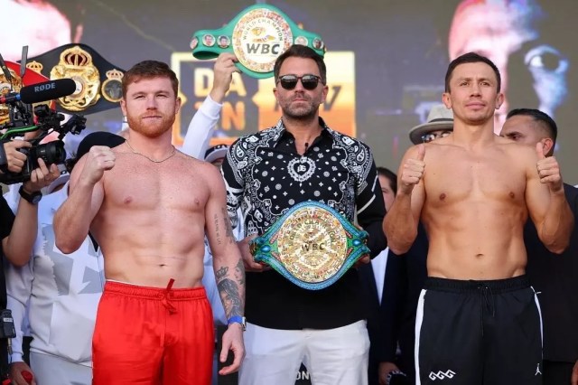 "Canelo" Álvarez y Gennady Golovkin, cara a cara en "el combate del año"