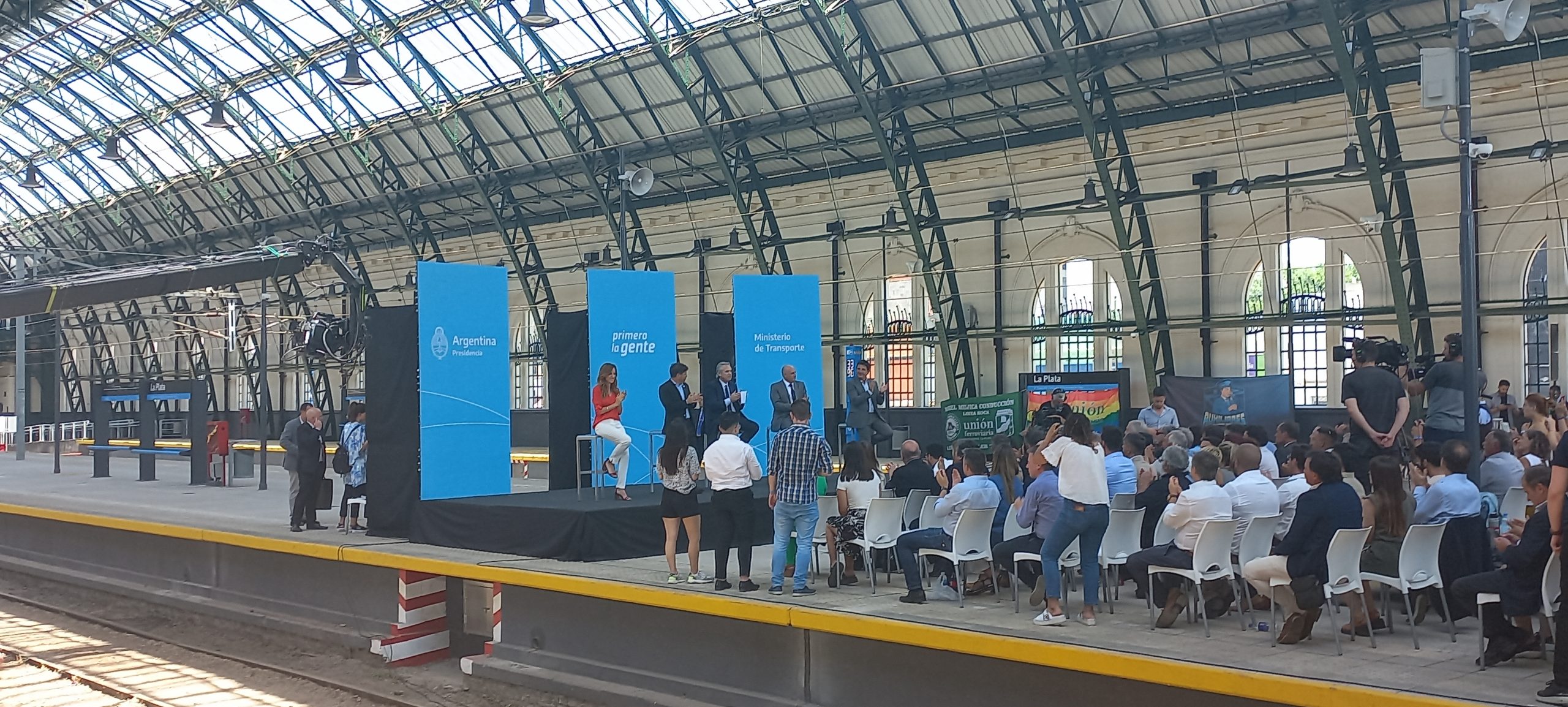 Con una inversión de $986 millones, se inauguró la renovación integral del techo de la estación de trenes de La Plata