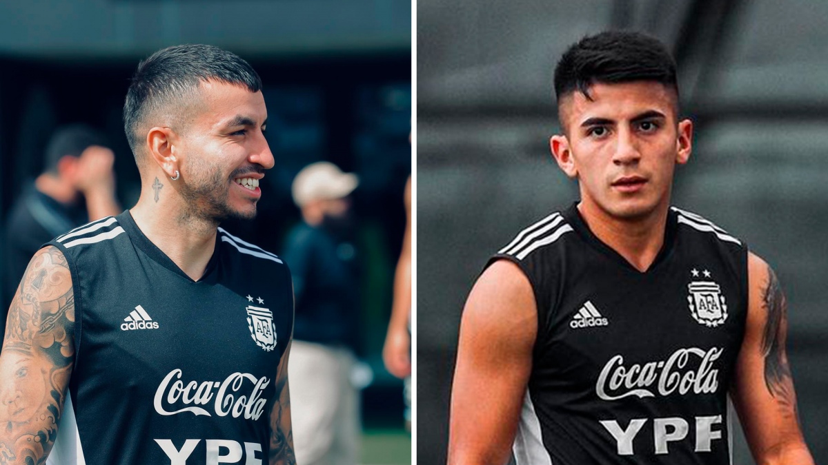 Thiago Almada y Ángel Correa llegaron a la concentración de la Selección Argentina