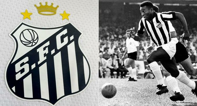 El Santos presenta su nuevo escudo en homenaje a Pelé