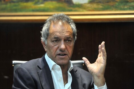 Daniel Scioli se mostró a favor de las PASO en el FDT para que "la gente ordene las candidaturas"