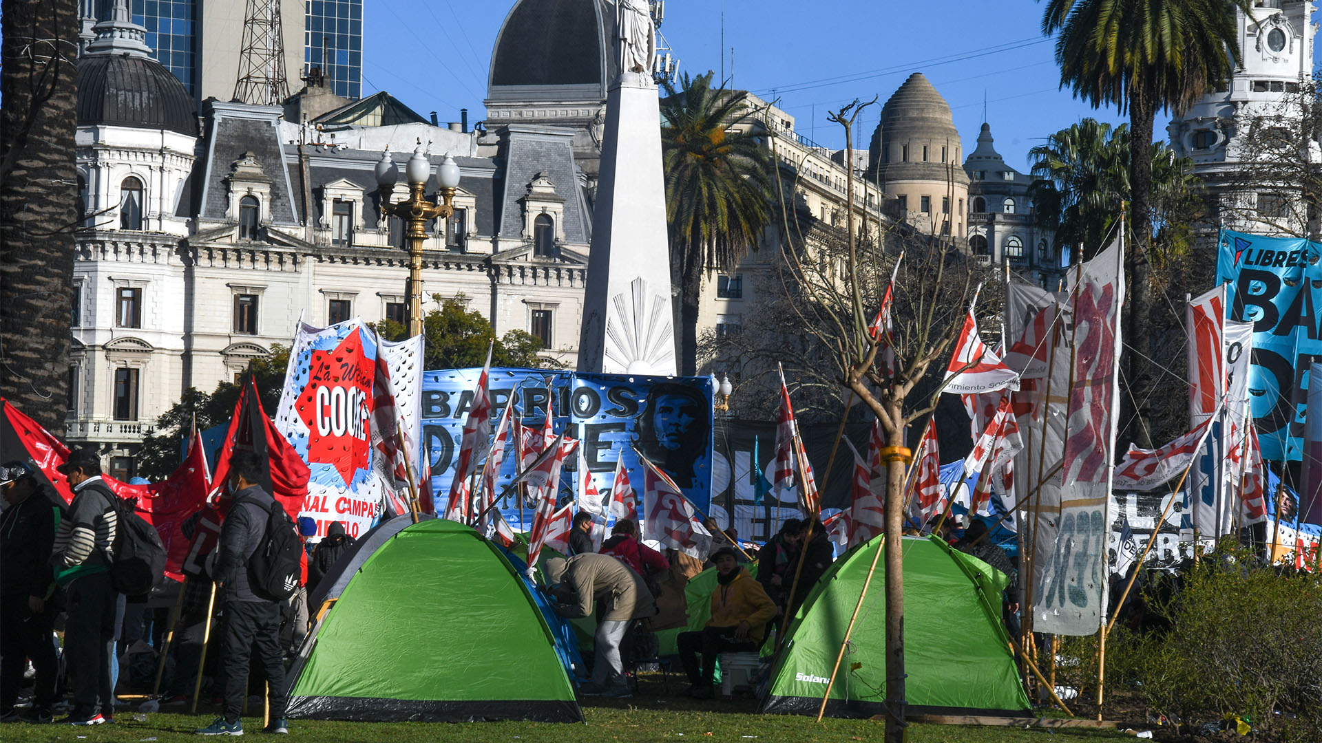 Organizaciones de la Unidad Piquetera se reúnen hoy en Plaza de Mayo