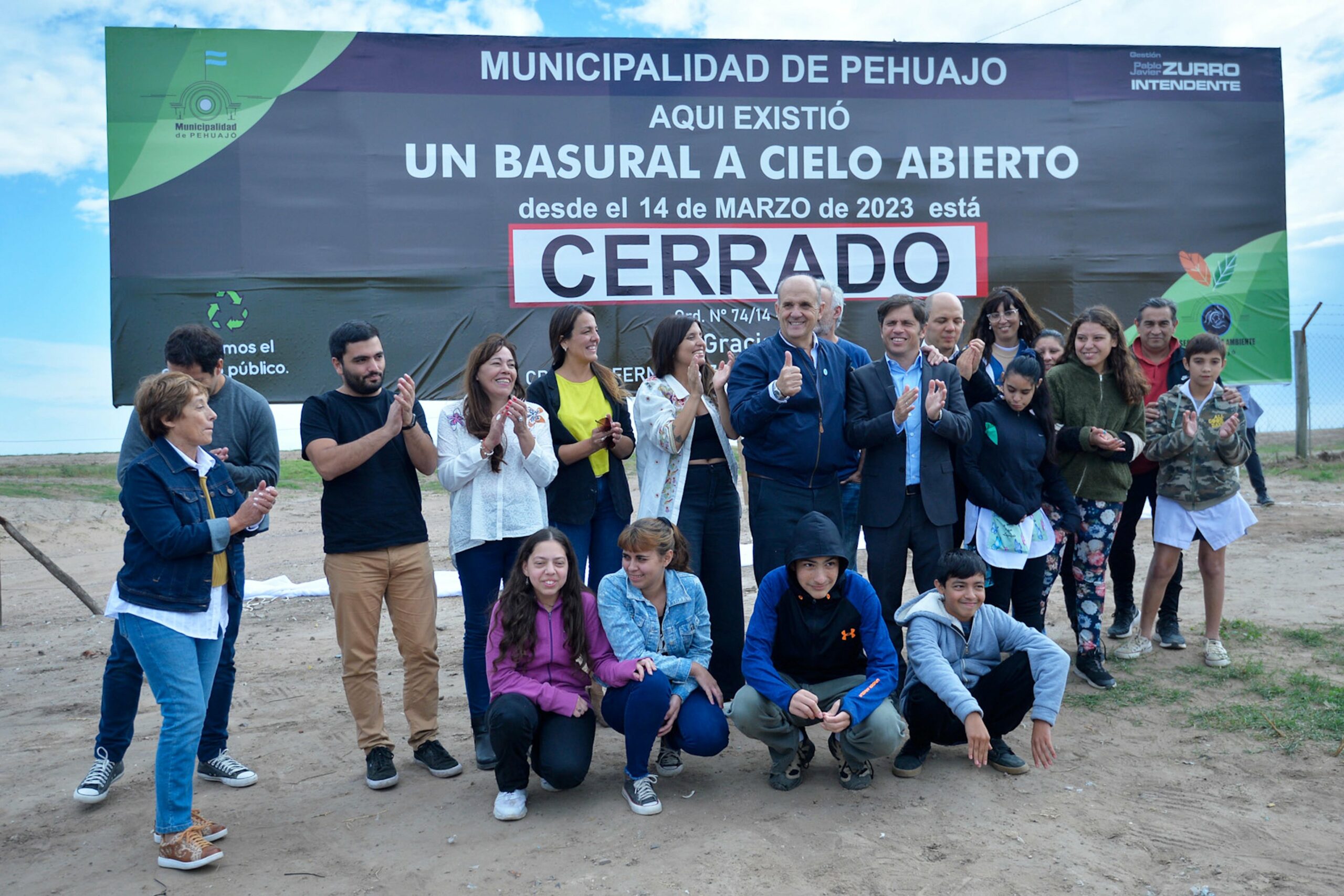 Kicillof encabezó la puesta en marcha del Complejo Ambiental Municipal de Pehuajó