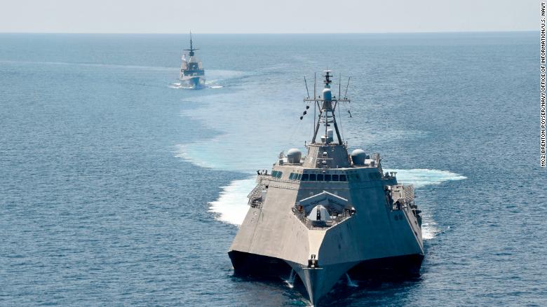 Un buque militar de Estados Unidos cruzó el estrecho de Taiwan luego de los ejercicios militares chinos en el lugar