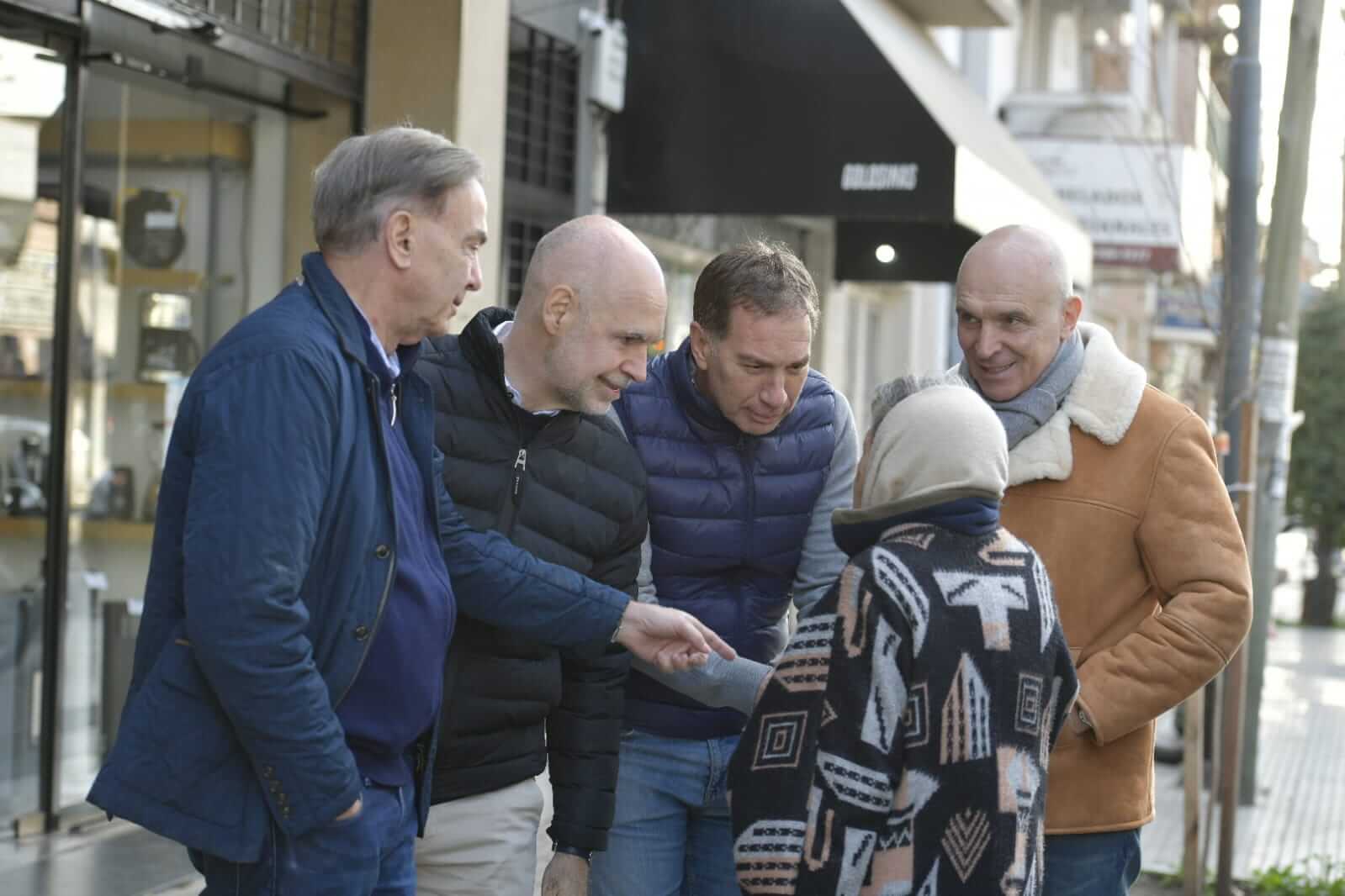 Rodríguez Larreta, Santilli, Espert y Pichetto recorrieron Vicente López