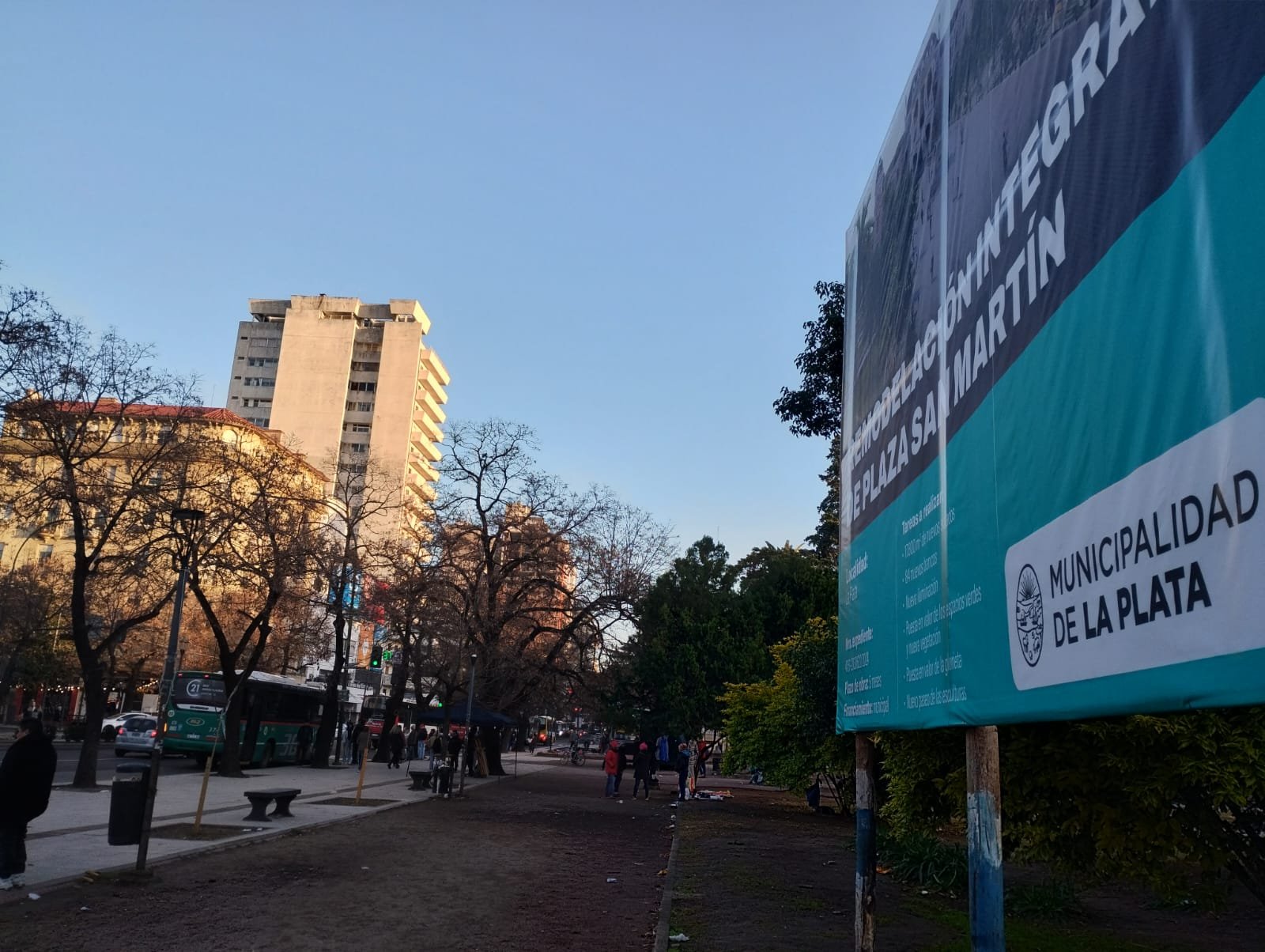 Renovación en marcha: cierran la Plaza San Martín desde este jueves