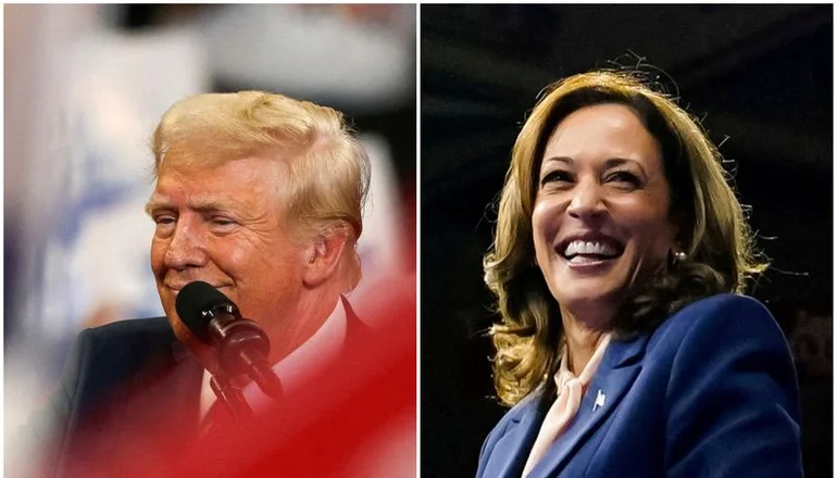 Encuestas muestran un escenario de cabeza a cabeza entre Trump y Harris