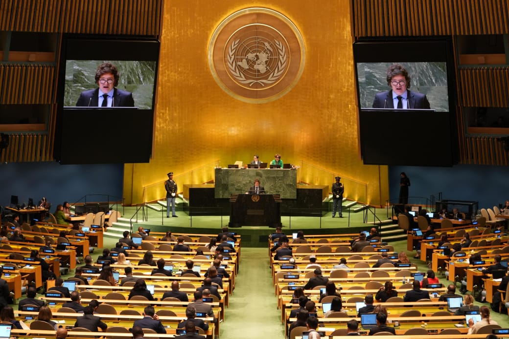 Javier Milei debutó en la Asamblea de las Naciones Unidas con un duro discurso contra la ONU