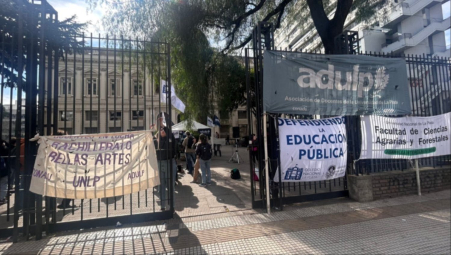 Segundo día de paro en la UNLP: docentes y no docentes protestan contra el ajuste del Gobierno