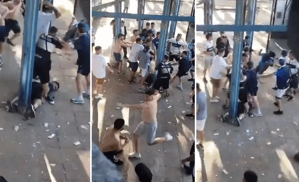 Escándalo en el Bosque: una pelea entre facciones de la hinchada de Gimnasia dejó heridos en el partido contra Newell's
