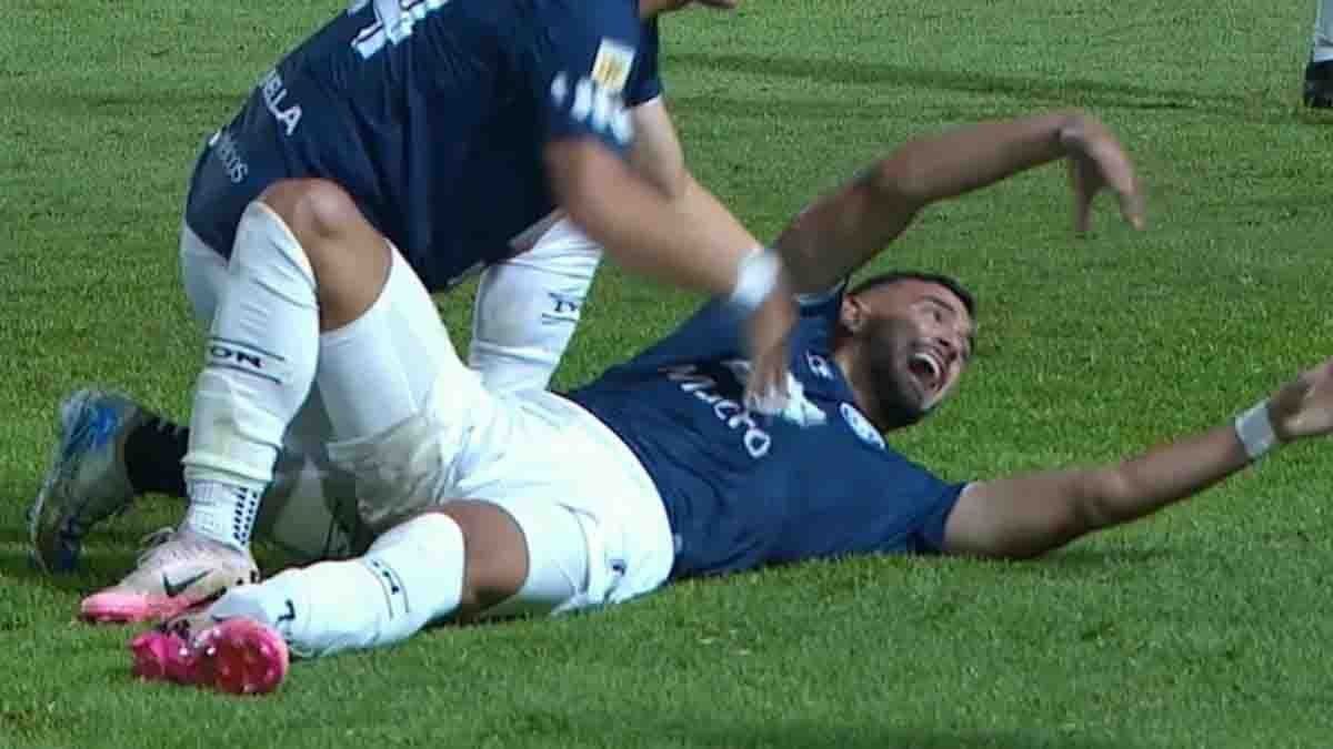 Impactante lesión de Victorio Ramis en Independiente Rivadavia vs Racing