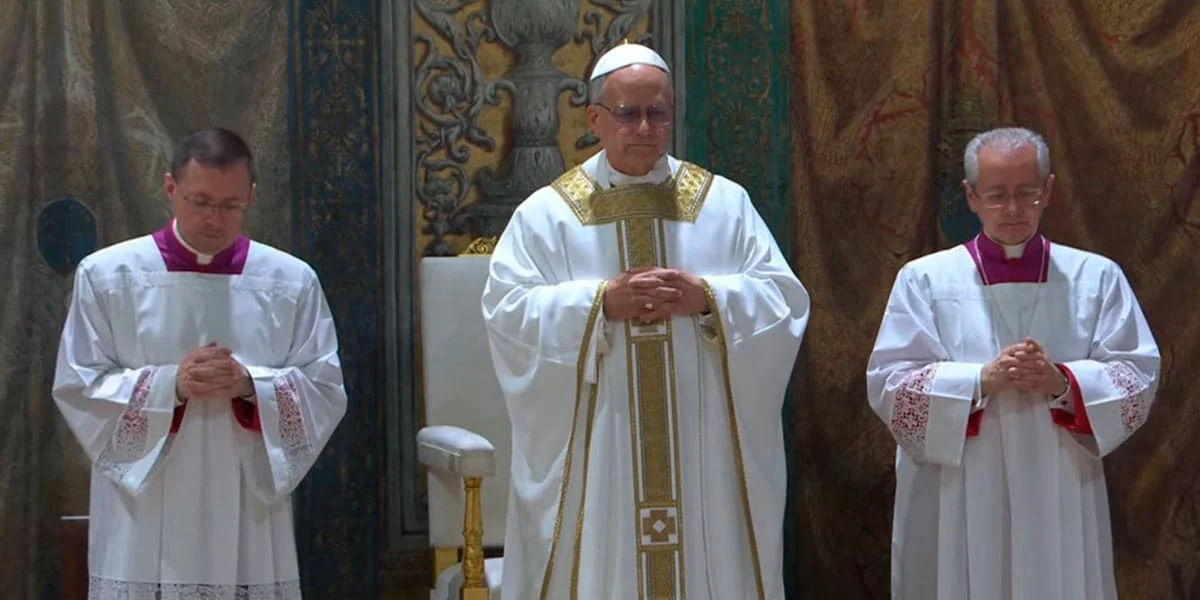 Así fue la primera misa del papa León XIV