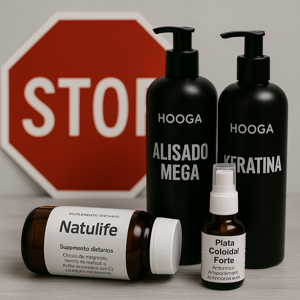 La ANMAT prohibió la venta de suplementos dietarios, productos capilares y un jarabe por riesgo sanitario