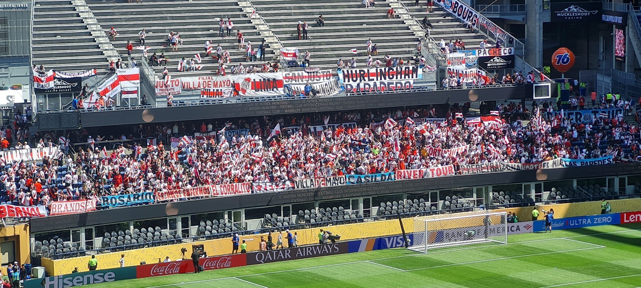 El debut con menos público: el partido de River en Seattle fue el de menor convocatoria del Mundial de Clubes