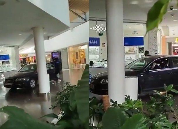 Tranqui: robaron una joyería en un shopping de Madrid y se escaparon en un Audi