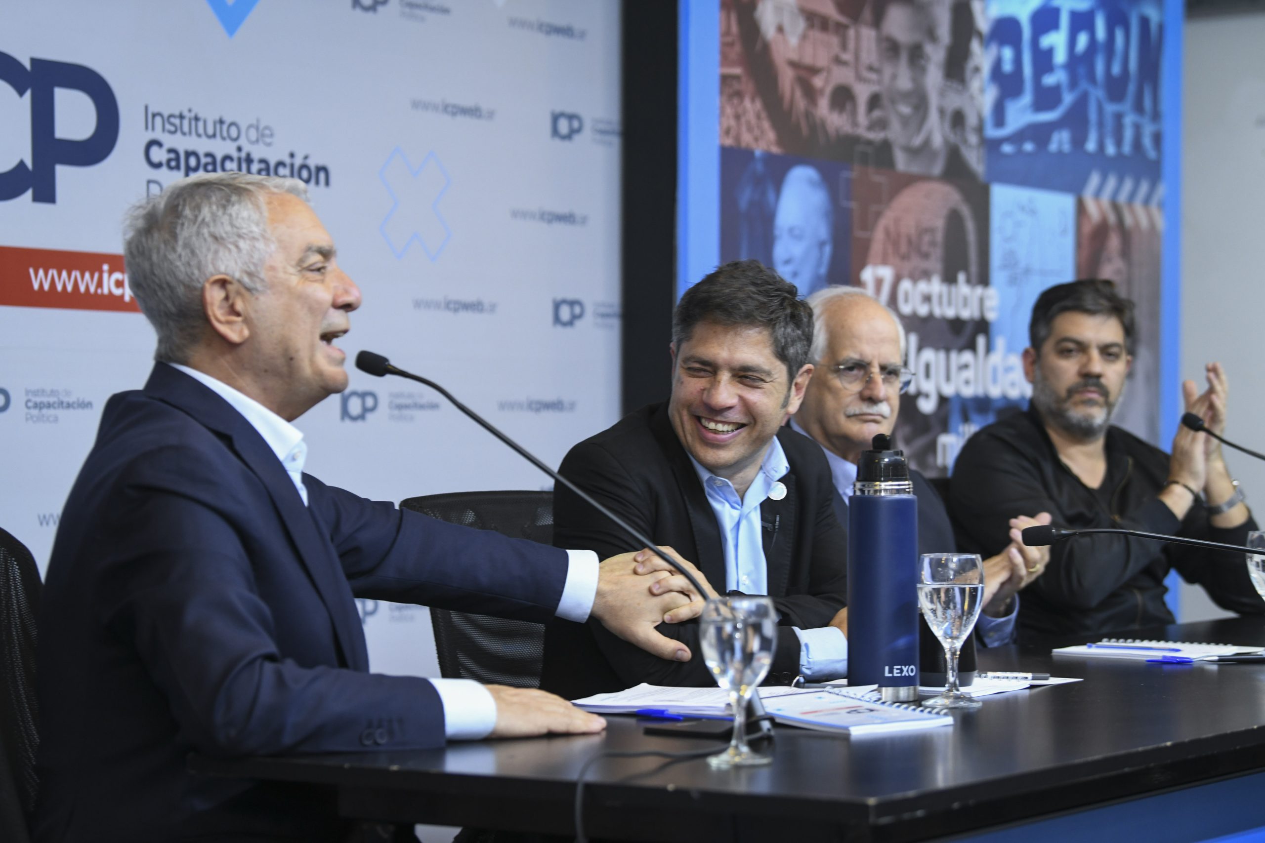 Kicillof encabezó una charla con estudiantes del ICP