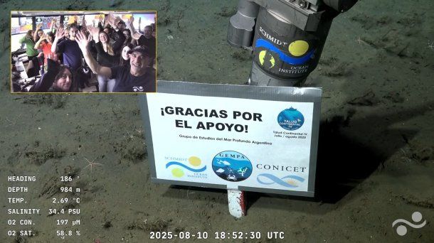 Terminó la expedición submarina del Conicet: "¡Gracias por el apoyo!"