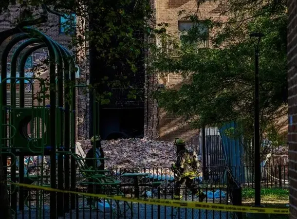 Se derrumbó parte de un edificio en Nueva York tras una explosión