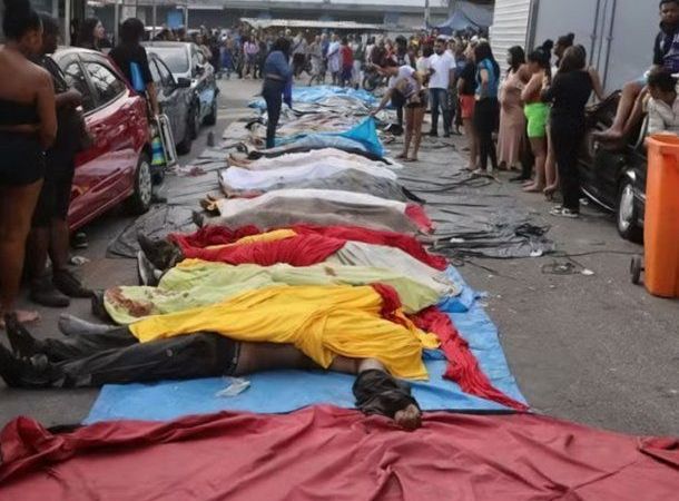 Retiran cuerpos tras el operativo contra el Comando Vermelho en Río