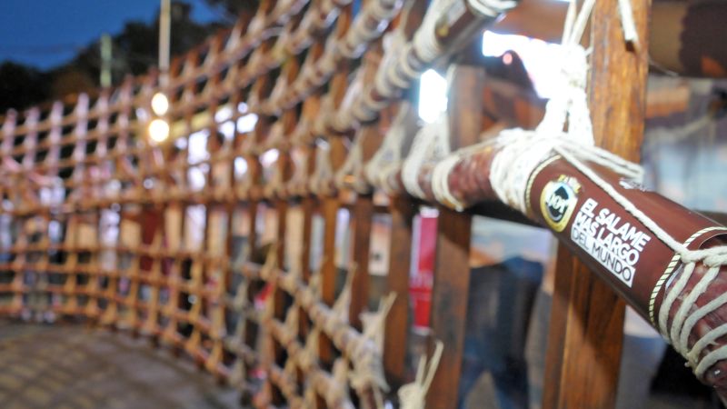 Tandil busca recuperar el récord del salame más largo del mundo
