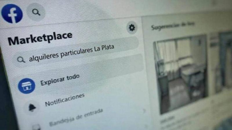 Buscaba alquilar en el centro de La Plata y terminó estafado a través de Marketplace