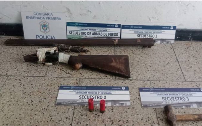 Violento episodio familiar en Ensenada: un hombre fue detenido tras amenazar a su hijo con un arma