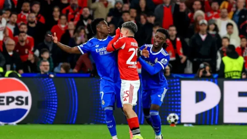 Prestianni cumple sanción en Portugal mientras la UEFA investiga el cruce con Vinícius