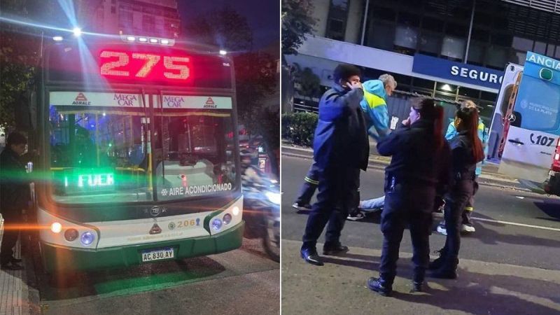 Un colectivero fue atropellado tras un choque y el agresor huyó