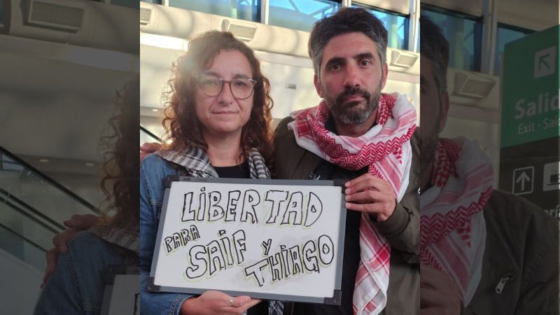 El diputado platense Pablo Giachello volvió al país tras ser retenido en la Flotilla rumbo a Gaza