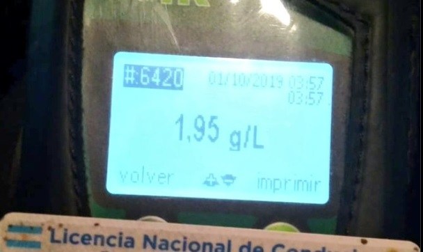 Detuvieron a un conductor alcoholizado que manejaba de forma peligrosa en la Autopista Buenos Aires-La Plata