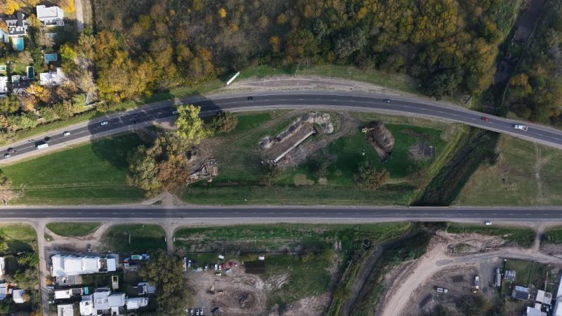 Avanza la obra del nuevo distribuidor de tránsito en City Bell